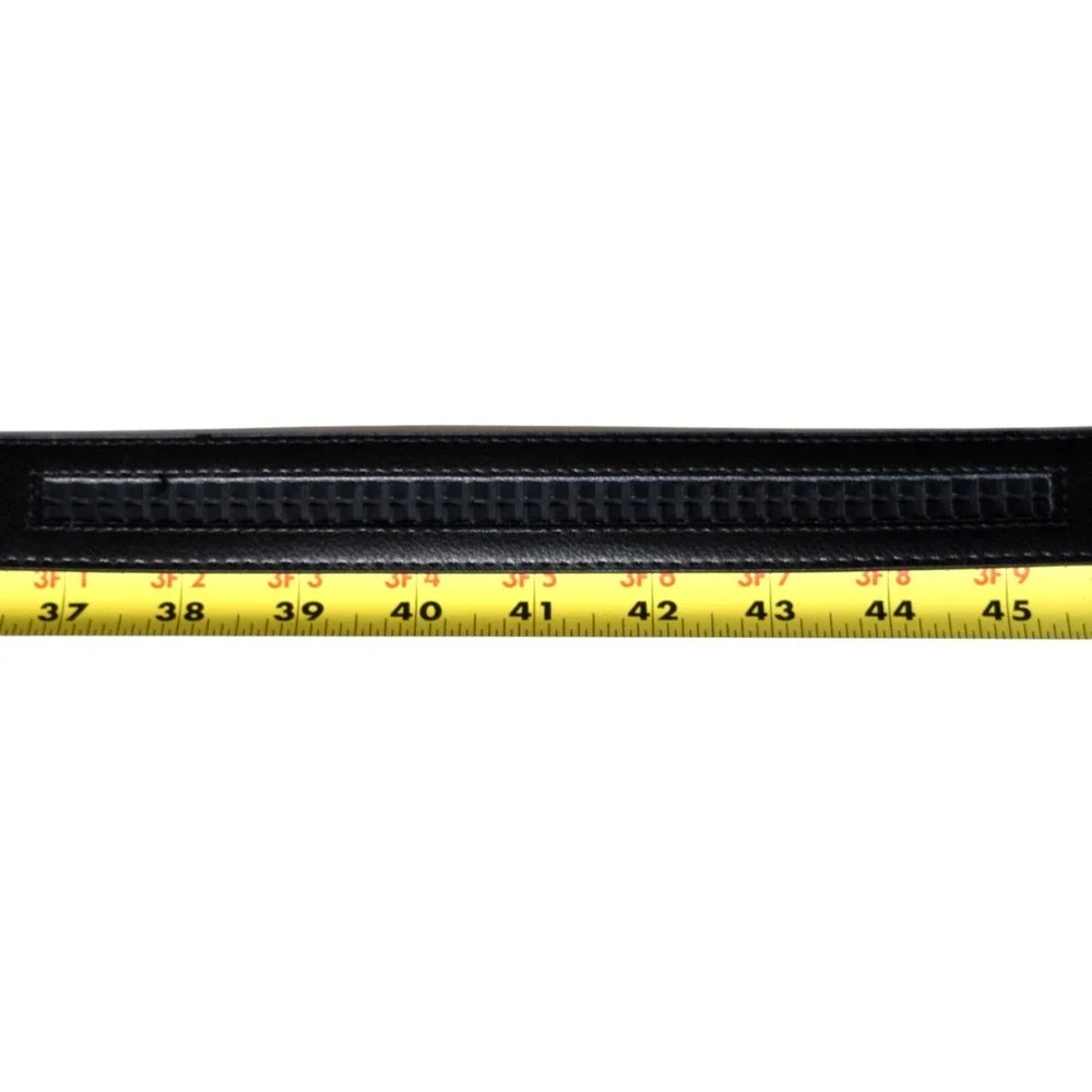 Comfort Click Mens Black Leather Micro Adjustable Ratchet Belt Buckle Fit 37-45